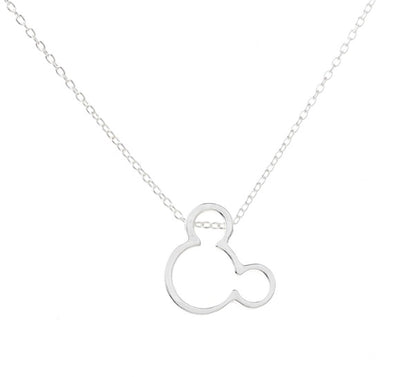 Silver Mickey Mouse Necklace