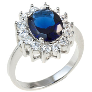 Duchess Sapphire CZ Ring