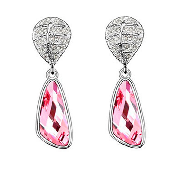 Swarovski Elements Lulu Earrings in Pink