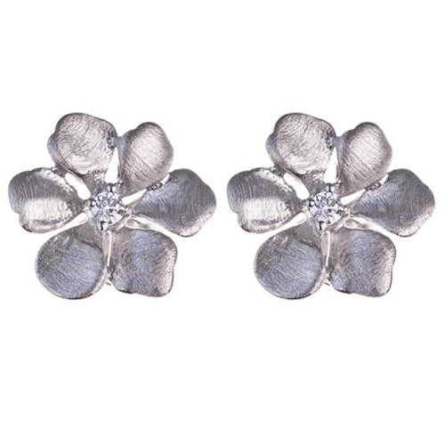 Pacific Sterling Silver Flower Earrings