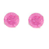 2 Carat (8mm) Pink CZ Invisible Setting Earrings