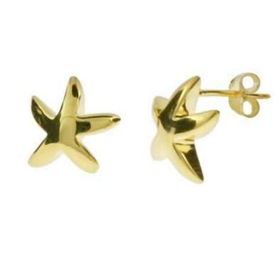 Gold Vermeil Starfish Earrings