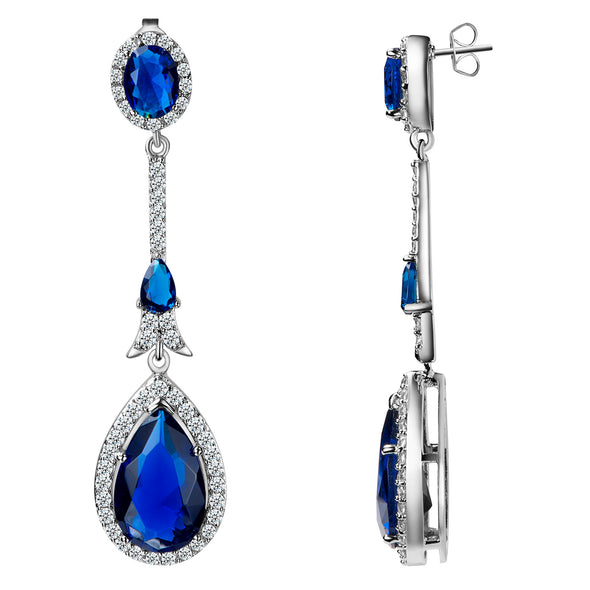 Pontrieux Earrings in Sapphire Blue