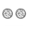 4 Carat (10mm) Bezel Set Studs