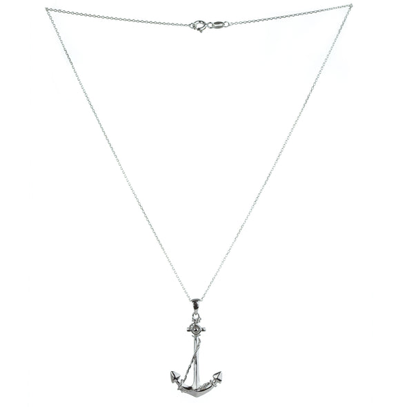 Sterling Silver Anchor Necklace
