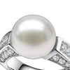 Pacific Pearl and Pavè Ring