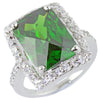 Beckham Cocktail Ring in Emerald Green