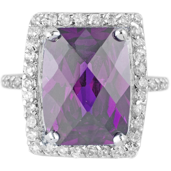 Beckham Cocktail Ring in Amethyst