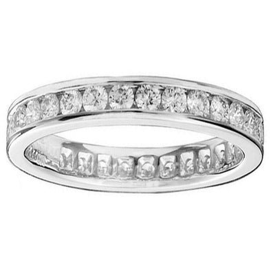 Round Cut Channel Set Ring