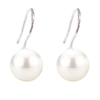 10mm South Sea Shell Pearl Hook Earrings