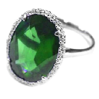 Ella Ring in Emerald Green